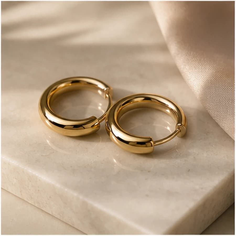 Gold Hoop Earrings